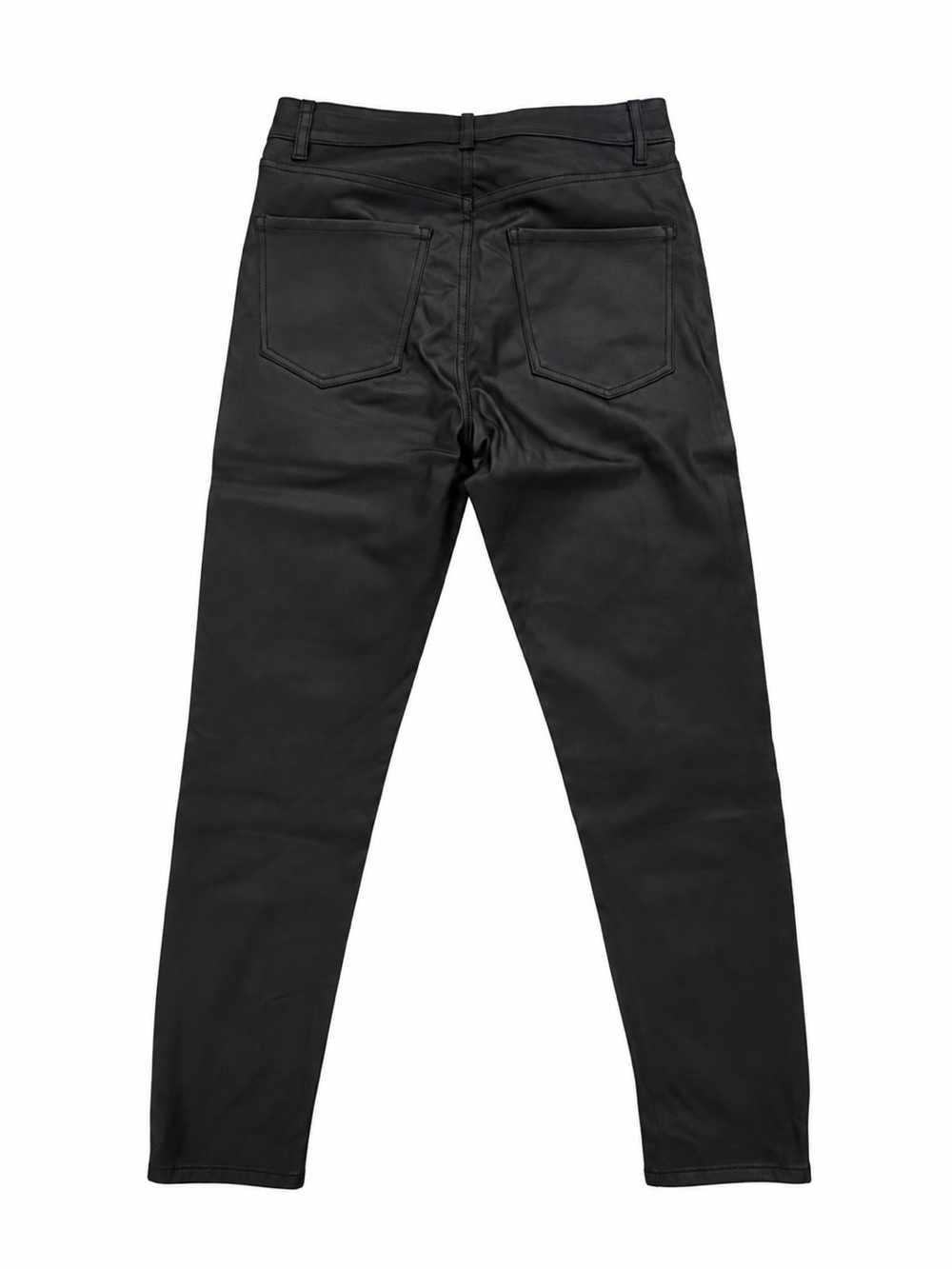 Women’s faux leather Skinny Black Jeans with Stretch Comfort